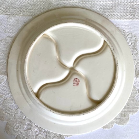 Japan HOTTA Yu SHOTEN Hand Painted 11" Four Part Divided Serving Platter - Picture 5 of 5
